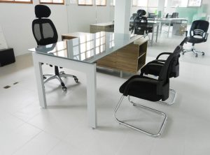 Escritorio Fusion MDP Glass Desk2 REF FH-002 | Modular SAS